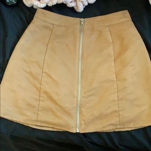Forever 21 Zip Up Mini Skirt